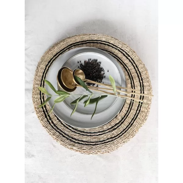 imageCreative CoOp 15quot Round Handwoven Seagrass Set of 2 Styles Placemats Brown 2 Count