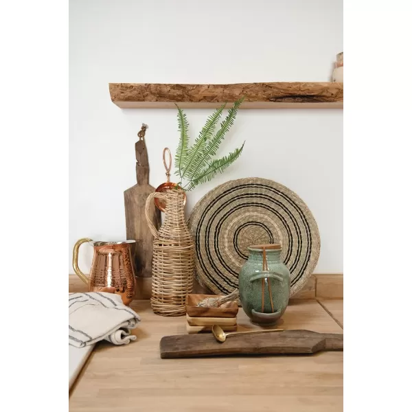 imageCreative CoOp 15quot Round Handwoven Seagrass Set of 2 Styles Placemats Brown 2 Count