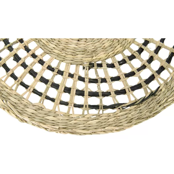 imageCreative CoOp 15quot Round Handwoven Seagrass Set of 2 Styles Placemats Brown 2 Count