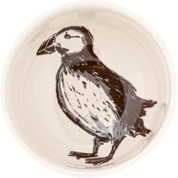 imageCreative CoOp 6 Inches Round Stoneware Cereal Dinnerware Set with Sea Animal Designs Cream Set of 6 Bowls