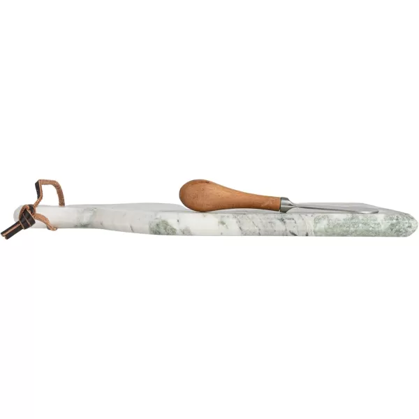 imageCreative CoOp Marble Oval Cheese Board GreenWith Handle