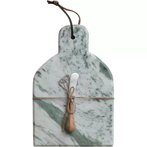 imageCreative CoOp Marble Oval Cheese Board GreenWith Handle