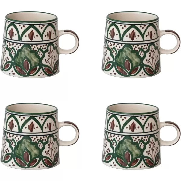 imageCreative CoOp Round Botanical Bliss Stoneware Mug MulticolorMug