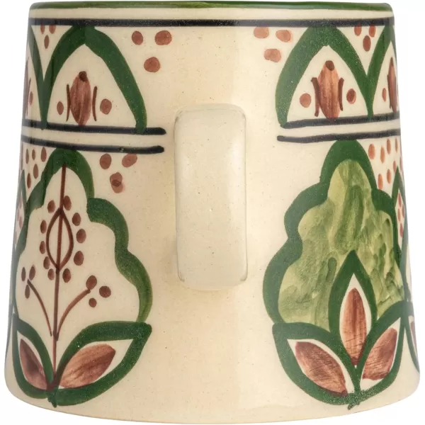 imageCreative CoOp Round Botanical Bliss Stoneware Mug MulticolorMug