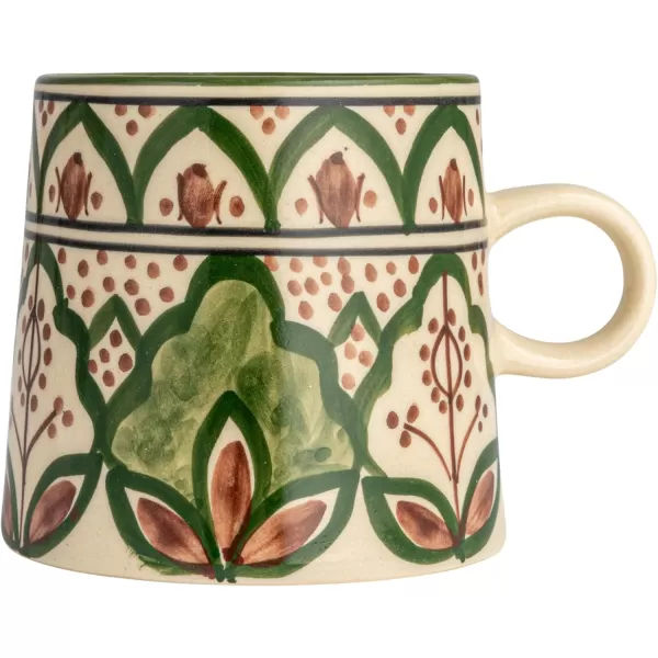 imageCreative CoOp Round Botanical Bliss Stoneware Mug MulticolorMug