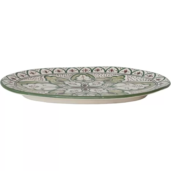 imageCreative CoOp Round Botanical Bliss Stoneware Mug MulticolorPlatter