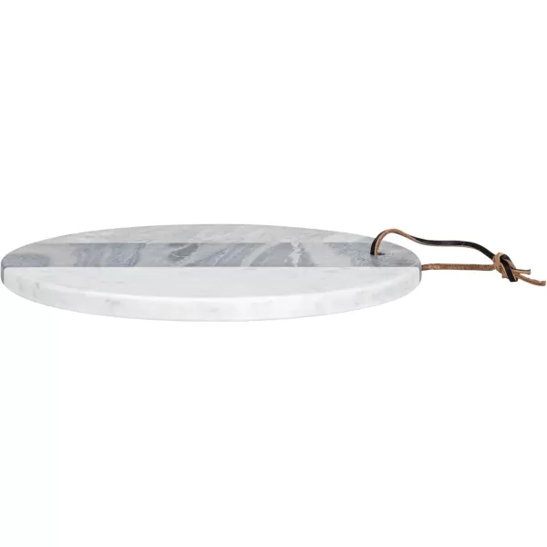 imageCreative CoOp Round Marble Slicer Sturdy Leather Tie Multicolor Cheese and Cutting Board Multi