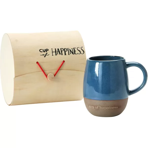 imageCreative CoOp Set of 8 525quot L Stoneware Wood Box Mugs ampamp Cups Multi 8 Count