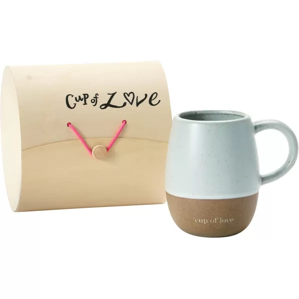 imageCreative CoOp Set of 8 525quot L Stoneware Wood Box Mugs ampamp Cups Multi 8 Count