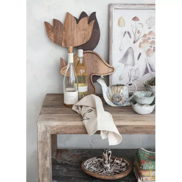 imageCreative CoOp Tulip Shaped Mango Wood Serving Board Natural