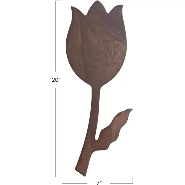 imageCreative CoOp Tulip Shaped Mango Wood Serving Board Natural