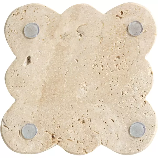imageCreative CoOp Tuscan Elegance Travertine Coaster Set Natural Set of 4