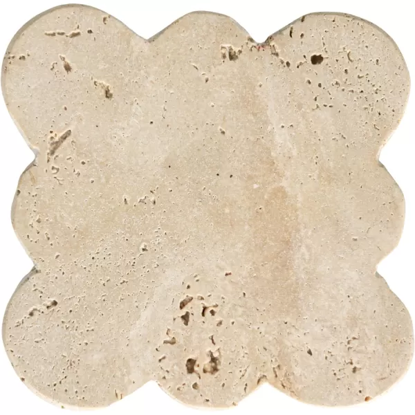 imageCreative CoOp Tuscan Elegance Travertine Coaster Set Natural Set of 4