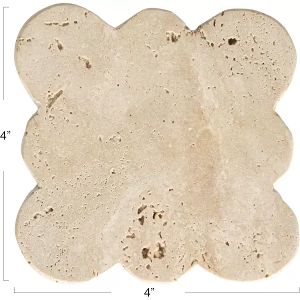 imageCreative CoOp Tuscan Elegance Travertine Coaster Set Natural Set of 4