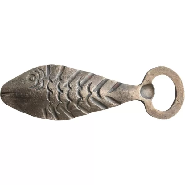 imageCreative CoOp Coastal Metal Fish Shaped Antique Gold Finish Bottle Opener