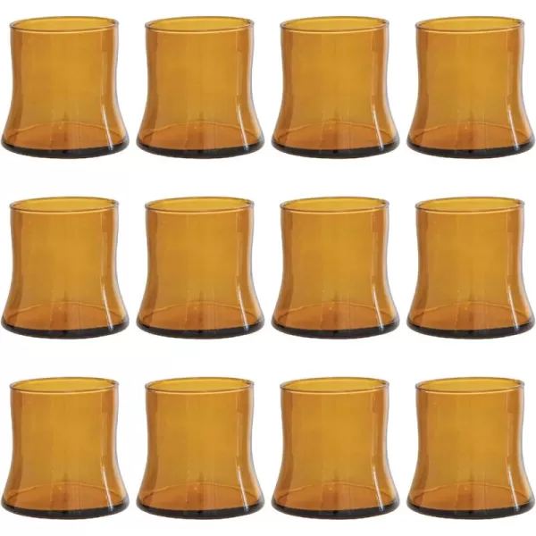 imageCreative CoOp Modern Set of 12 Amber Drinking Glass