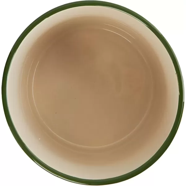imageCreative CoOp Black ampamp White Round Stoneware Footed PlanterGreen