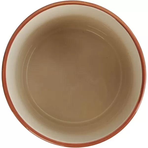 imageCreative CoOp Black ampamp White Round Stoneware Footed PlanterOrange