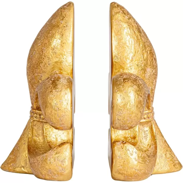 imageCreative CoOp Decorative Fleur de Lis Resin Bookends Gold