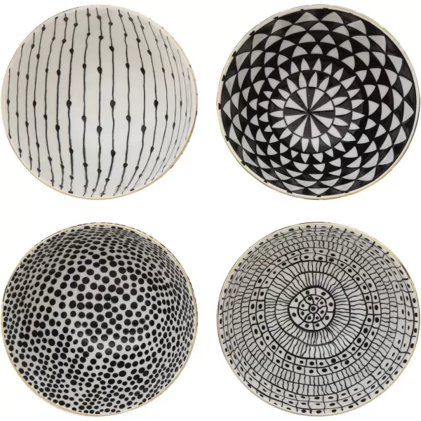 imageCreative CoOp White ampamp Black Varying Set of 4 Designs Bowls L x W x H Multicolor