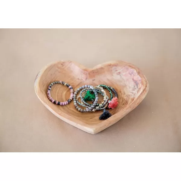 imageCreative Coop Decorative Chinaberry Wood Heart Shaped BowlSmall