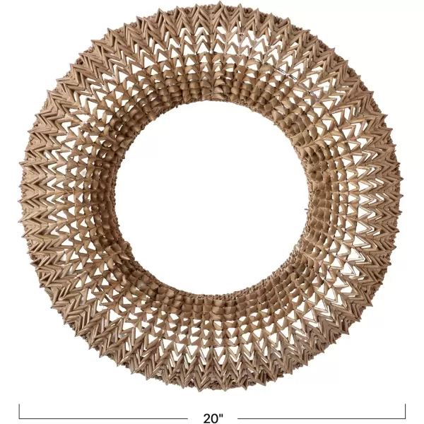 imageCreative CoOp HandWoven Buri Palm Natural Wreath