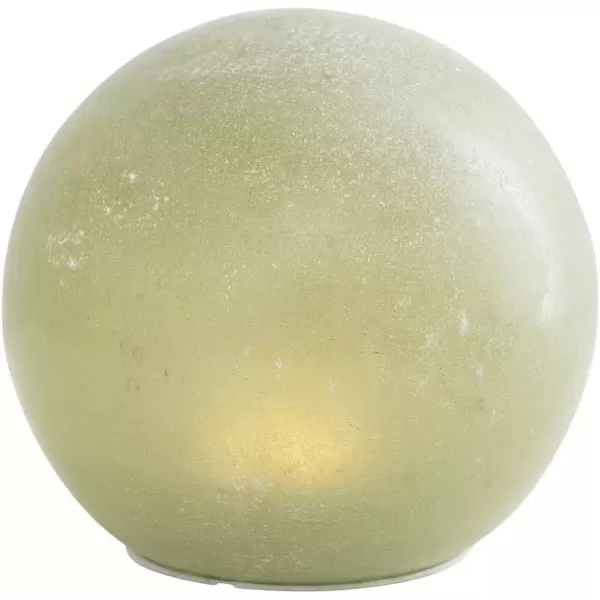 imageCreative CoOp Frosted Glass Globe with LED Light Green