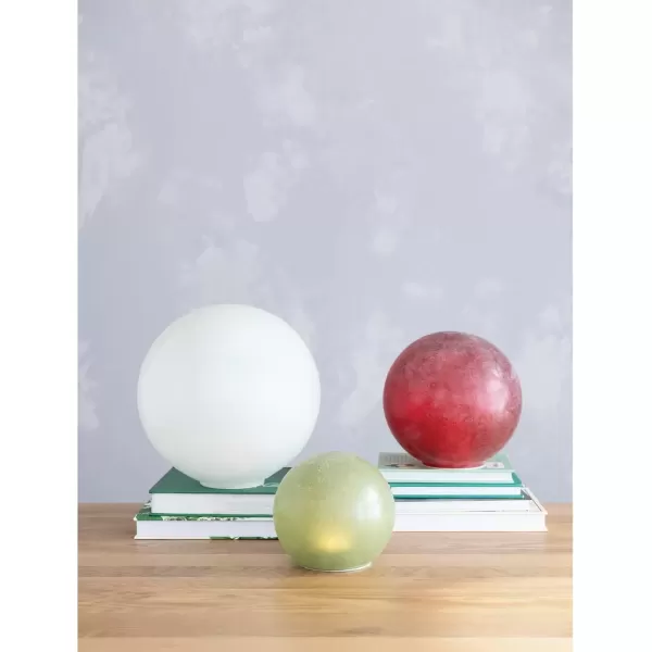 imageCreative CoOp Frosted Glass Globe with LED Light Green