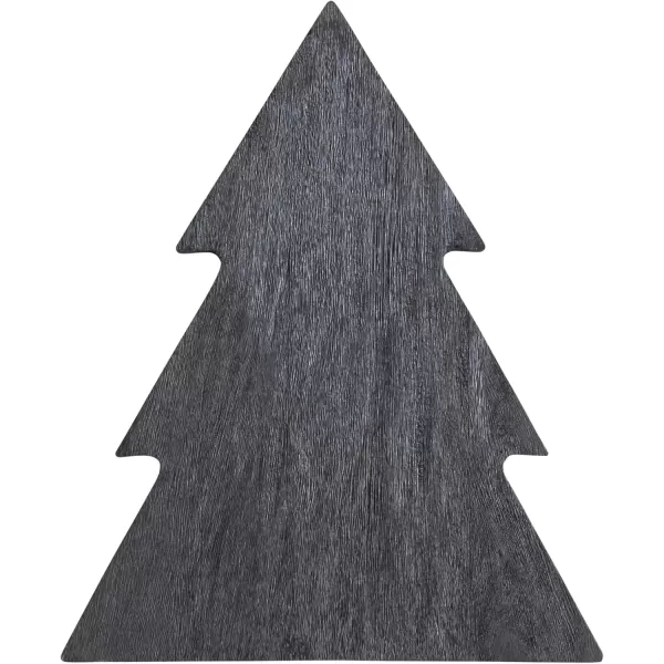 imageCreative CoOp Mango Wood Tree Shaped Cheese and Cutting Board Black