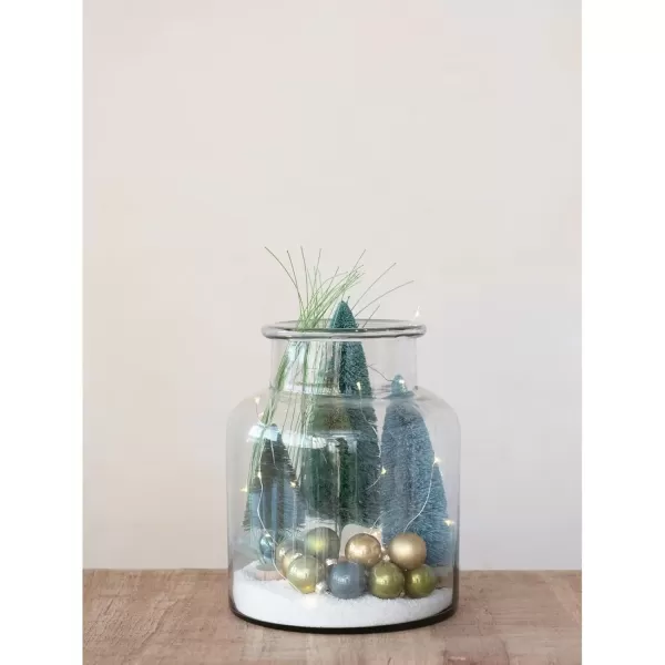 imageCreative CoOp Sisal Bottle Brush Tree with Wood Base Blue Ombre