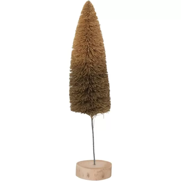 imageCreative CoOp Sisal Bottle Brush Tree with Wood Base Moss Green