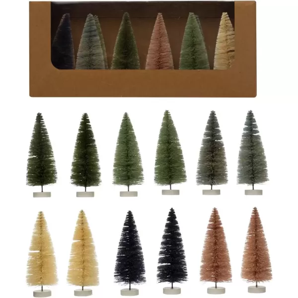 imageCreative CoOp Sisal Bottle Brush Tree with Wood Base Multicolor