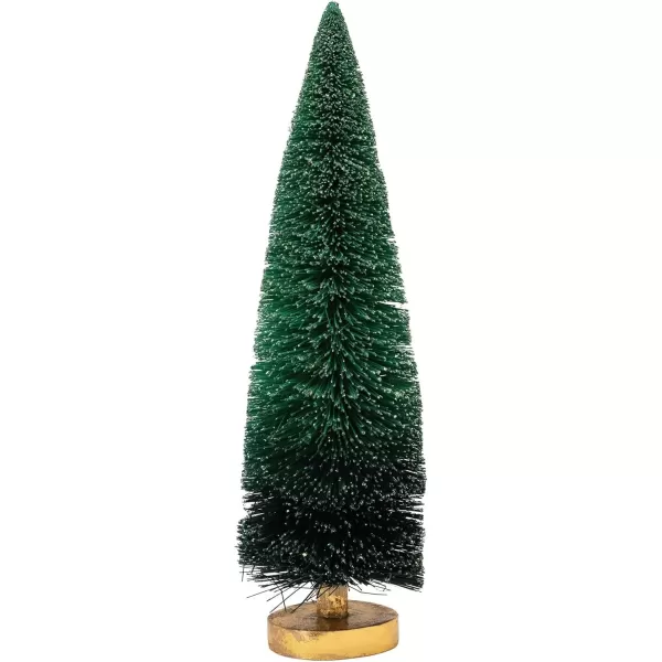 imageCreative CoOp Sisal Wood Base Green Ombre Bottle Brush Tree Blue