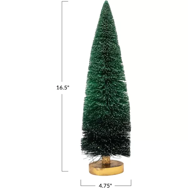 imageCreative CoOp Sisal Wood Base Green Ombre Bottle Brush Tree Blue