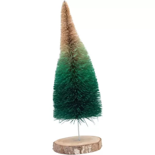imageCurved Sisal Bottle Brush Tree with Wood Base Green Ombre16