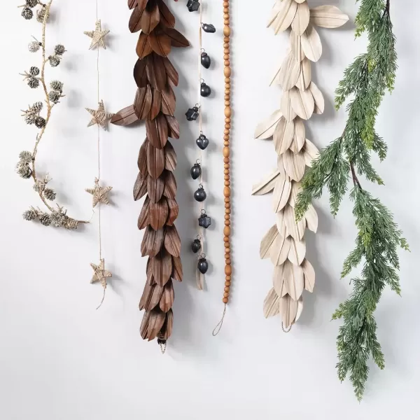 imageCreative CoOp 72quot L Faux Cedar Garland Green