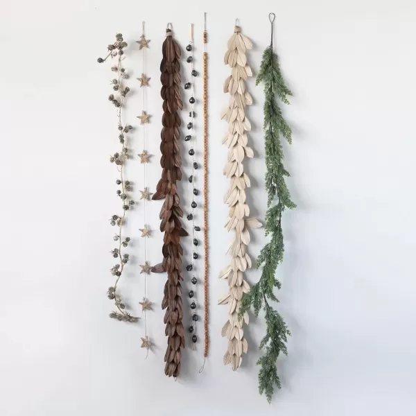 imageCreative CoOp 72quot L Faux Cedar Garland Green