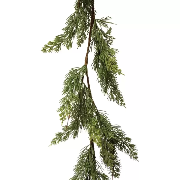 imageCreative CoOp 72quot L Faux Cedar Garland Green