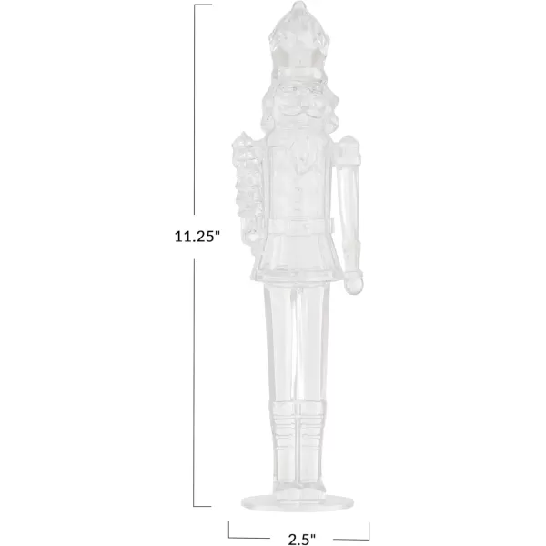 imageCreative CoOp Acrylic Nutcracker Decor Clear