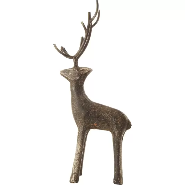 imageCreative CoOp Cast Iron Standing Deer Figures and Figurines Black1175