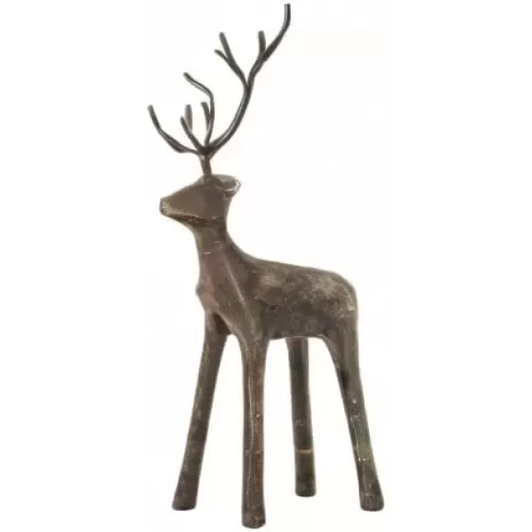 imageCreative CoOp Cast Iron Standing Deer Figures and Figurines Black1325