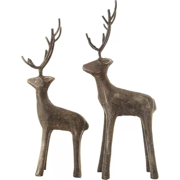 imageCreative CoOp Cast Iron Standing Deer Figures and Figurines Black1325
