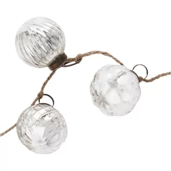 imageCreative CoOp Embossed Antique Silver Mercury Glass Ornamental Garland XC5496Antique Silver