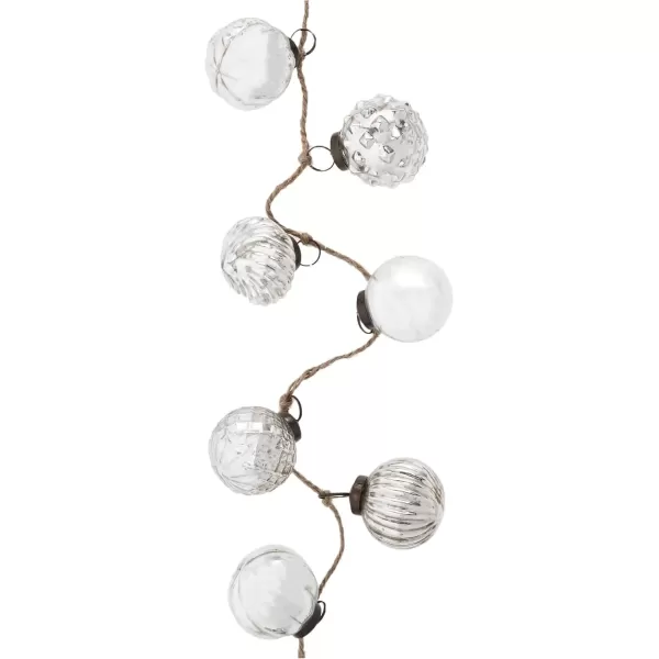 imageCreative CoOp Embossed Antique Silver Mercury Glass Ornamental Garland XC5496Antique Silver