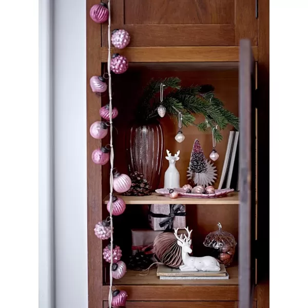 imageCreative CoOp Embossed Antique Silver Mercury Glass Ornamental Garland XC5496Pink