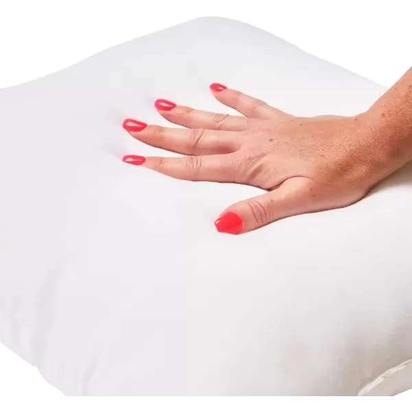 imageCreative CoOp 20quot Square Quilted Cotton Pillow Pom Trim Decorative Pillow 20quot x 20quot CreamCover and Insert