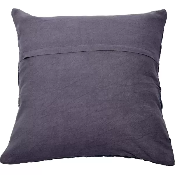 imageCreative CoOp 20quot Square Quilted Velvet Pillow Decorative Pillow 20quot x 20quot BlueBlue
