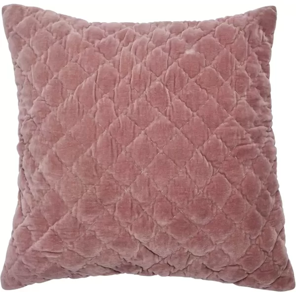 imageCreative CoOp 20quot Square Quilted Velvet Pillow Decorative Pillow 20quot x 20quot BlueRose