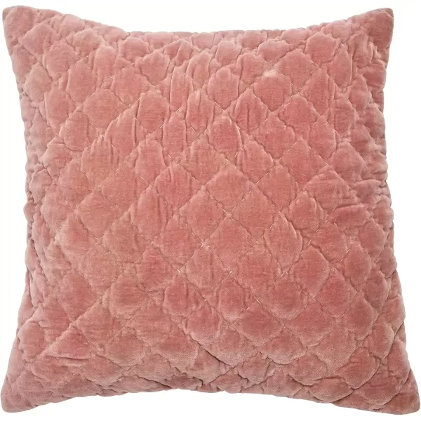 imageCreative CoOp 20quot Square Quilted Velvet Pillow Decorative Pillow 20quot x 20quot BlueRose