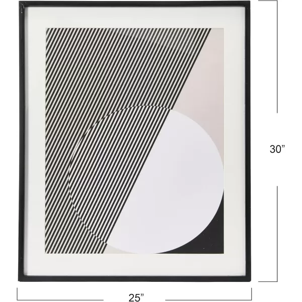 imageCreative CoOp Abstract Deco Print with Wood Frame